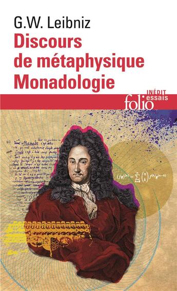 Couverture du livre « Discours de métaphysique/monadologie » de Gottfried Wilhelm Leibniz aux éditions Folio