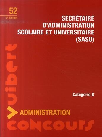 Couverture du livre « Sasu ; catégorie b (3e édition) » de  aux éditions Vuibert