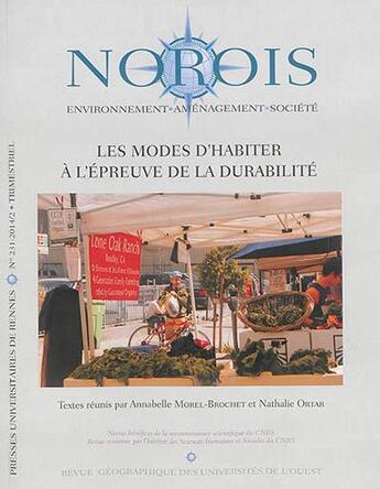 Couverture du livre « REVUE NOROIS » de Morel aux éditions Pu De Rennes