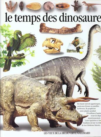 Couverture du livre « Le temps des dinosaures » de David Norman aux éditions Gallimard-jeunesse