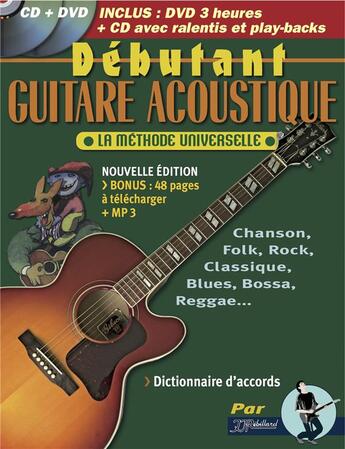 Débutant guitare acoustique, la méthode universelle de Jean-Jacques  Rebillard aux éditions Jj Rebillard