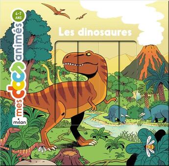 Couverture du livre « Les dinosaures » de Stephane Frattini et Stephanie Ledu et Vincent Caut aux éditions Milan