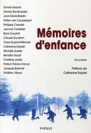 Couverture du livre « Mémoires d'enfance » de Catherine Enjolet aux éditions Phebus