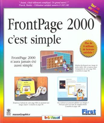 Couverture du livre « Frontpage 2000 C'Est Simple » de Maran Graphics aux éditions First Interactive