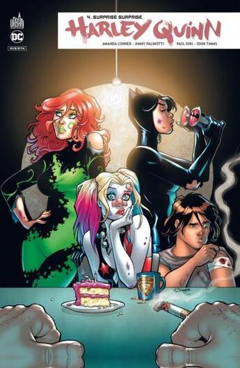 Couverture du livre « Harley Quinn rebirth Tome 4 : surprise surprise » de Paul Dini et John Timms et Amanda Conner et Jimmy Palmiotti aux éditions Urban Comics
