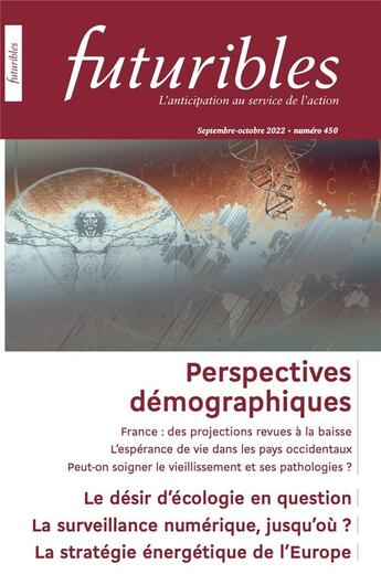Couverture du livre « Futuribles n°450, septembre-octobre 2022 : Perspectives démographiques » de Segur/Parant/Henry aux éditions Futuribles