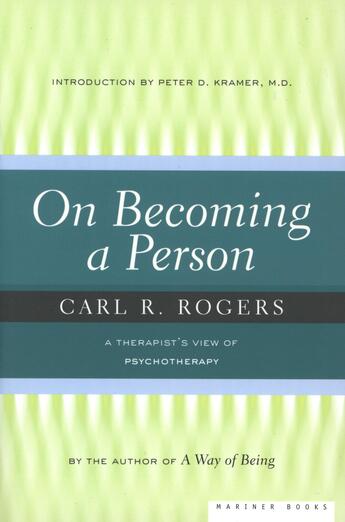 Couverture du livre « On Becoming a Person » de Rogers Carl aux éditions Houghton Mifflin Harcourt