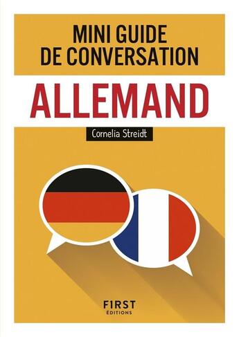 Couverture du livre « Mini guide de conversation ; allemand » de Cornelia Streidt aux éditions First