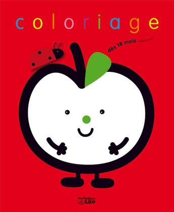 Couverture du livre « A 18 Mois Je Colorie : Petite Pomme » de Isabelle Jacque aux éditions Lito