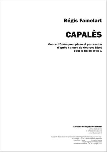 Couverture du livre « Capalès » de Regis Famelart aux éditions Francois Dhalmann