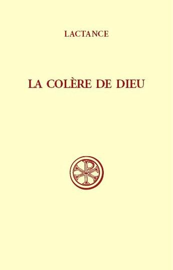 Couverture du livre « Colère de dieu » de Lactance aux éditions Cerf