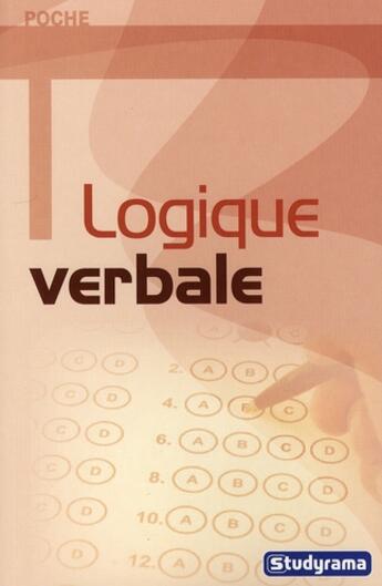 Couverture du livre « Logique verbale » de  aux éditions Studyrama