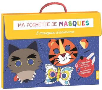 Couverture du livre « Ma pochette de masques d'animaux » de Melusine Allirol aux éditions Philippe Auzou