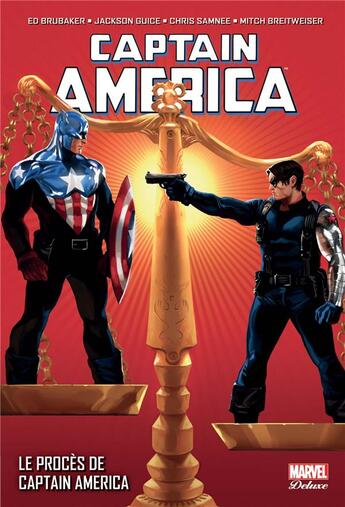 Couverture du livre « Captain America t.8 : le procès de Captain America » de Mitch Breitweiser et Ed Brubaker et Chris Samnee et Jackson Guice aux éditions Panini