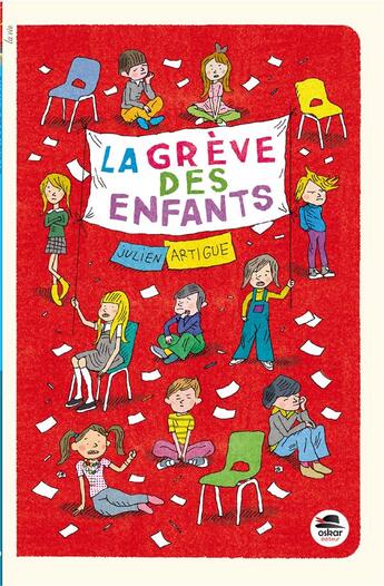 Couverture du livre « La grève des enfants » de Julien Artigue aux éditions Oskar
