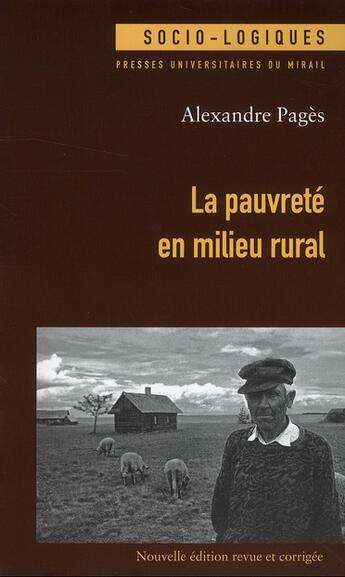Couverture du livre « Pauvrete en milieu rural » de Pages A aux éditions Pu Du Midi