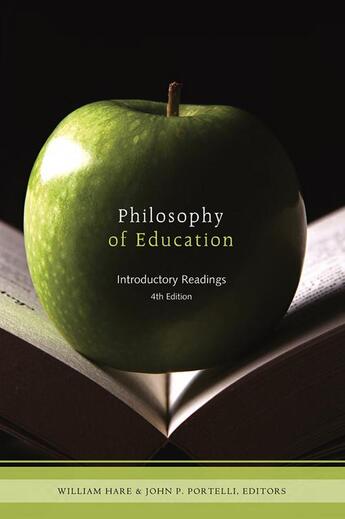 Couverture du livre « Philosophy of Education, 4e » de William Hare et John P. Portelli aux éditions Brush Education