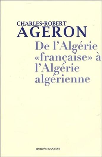 Couverture du livre « De l'Algérie 
