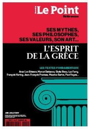 Couverture du livre « Le point references hs n 1 l'esprit de la grece mai 2017 » de  aux éditions Le Point