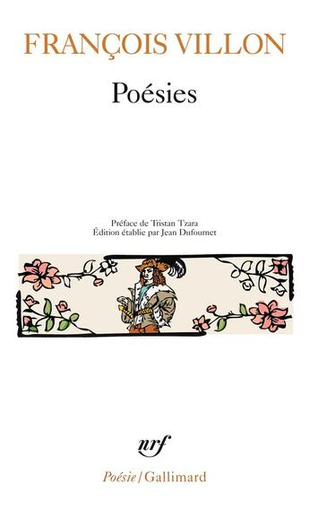 Couverture du livre « Poésies » de Francois Villon aux éditions Gallimard