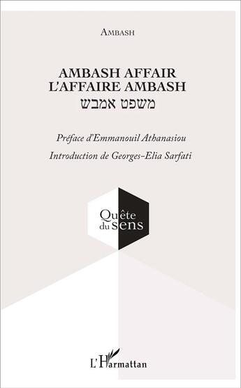 Couverture du livre « Ambash affair ; l'affaire ambash » de Ambash aux éditions L'harmattan