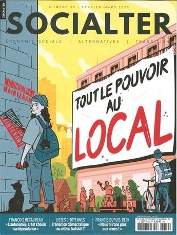 Couverture du livre « Socialter n 39 tout le pouvoir au local - fevrier/mars 2020 » de  aux éditions Socialter