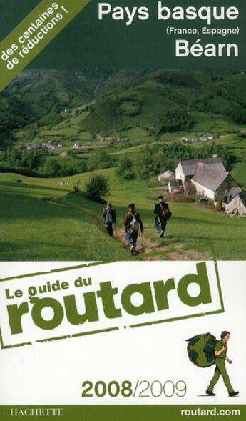 Couverture du livre « Guide Du Routard ; Pays-Basque Béarn (Edition 2008/2009) » de  aux éditions Hachette Tourisme