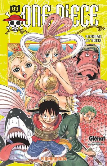 Couverture du livre « One Piece - édition originale Tome 63 : Otohime et Tiger » de Eiichiro Oda aux éditions Glenat