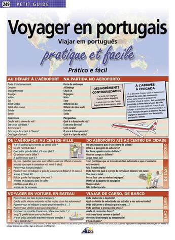 Couverture du livre « Voyager en portugais » de  aux éditions Aedis