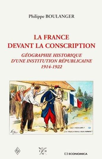 Couverture du livre « France devant la conscription » de Philippe Boulanger aux éditions Economica