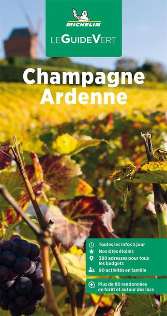 Couverture du livre « Guide vert champagne, ardenne » de Collectif Michelin aux éditions Michelin