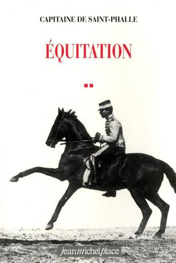 Couverture du livre « Équitation » de De Saint-Phalle aux éditions Nouvelles Editions Place