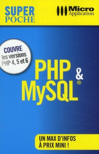 Couverture du livre « PHP & MySQL » de Jean-Yves Carfantan aux éditions Micro Application