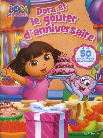 Couverture du livre « Dora et le goûter d'anniversaire » de  aux éditions Albin Michel