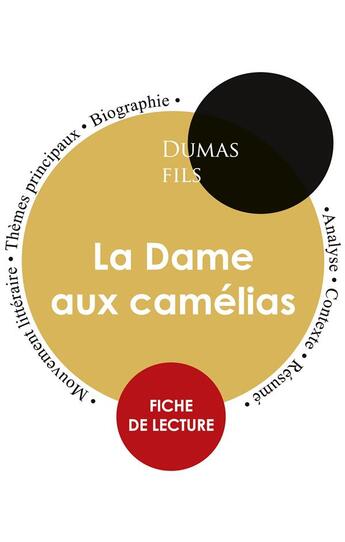 Couverture du livre « Fiche de lecture La dame aux camélias (étude intégrale) » de Alexandre Dumas Fils aux éditions Paideia Education