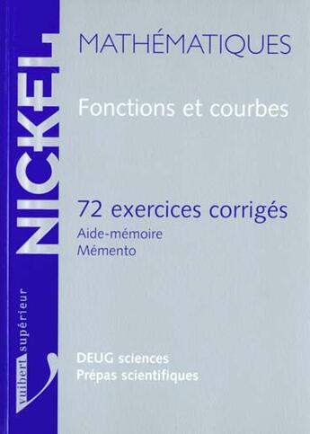 Couverture du livre « Mathematiques fonctions et courbes » de Dufetrelle aux éditions Vuibert
