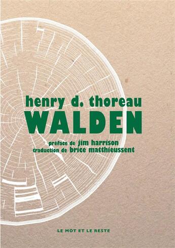 Couverture du livre « Walden » de Henry D. Thoreau aux éditions Le Mot Et Le Reste