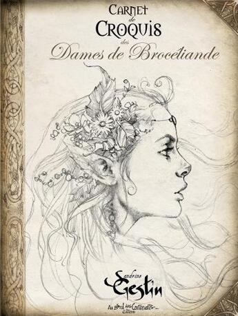 Couverture du livre « Carnet de croquis des dames de Brocéliande » de Sandrine Gestin aux éditions Au Bord Des Continents