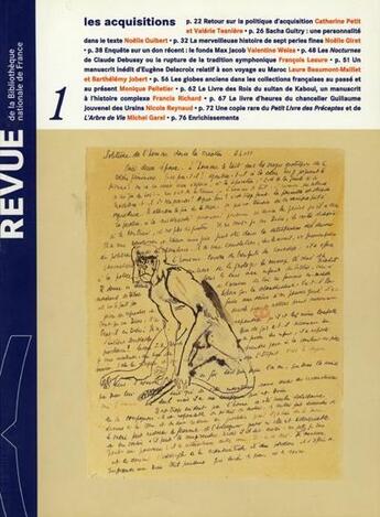 Couverture du livre « REVUE BNF » de  aux éditions Bibliotheque Nationale De France