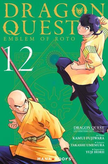 Couverture du livre « Dragon quest - les héritiers de l'emblème Tome 12 » de Kamui Fujiwara et Yuji Horii et Takashi Umemura aux éditions Mana Books
