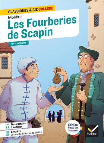 Couverture du livre « Les fourberies de Scapin » de Moliere et Mathilde Sorel aux éditions Hatier