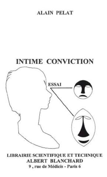 Couverture du livre « Intime conviction » de Alain Pelat aux éditions Blanchard