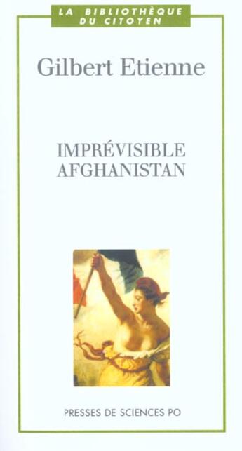 Couverture du livre « Imprévisible Afghanistan » de Gilbert Etienne aux éditions Presses De Sciences Po