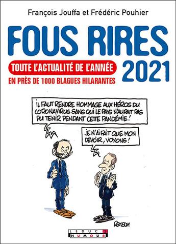 Couverture du livre « Fous rires 2021 » de Francois Jouffa aux éditions Leduc Humour