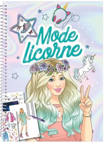 Couverture du livre « Mode licorne - cahier creatif » de  aux éditions Play Bac