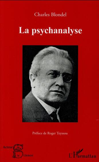 Couverture du livre « Psychanalyse » de Charles Blondel aux éditions L'harmattan
