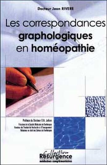 Couverture du livre « Les correspondances graphologiques en homéopathie » de Jean Rivere aux éditions Marco Pietteur