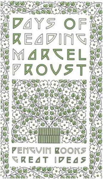 Couverture du livre « Marcel proust days of reading » de Marcel Proust aux éditions Penguin Uk