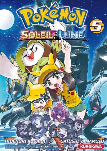 Couverture du livre « Pokémon ; la grande aventure - Soleil et Lune Tome 5 » de Hidenori Kusaka et Satoshi Yamamoto aux éditions Kurokawa