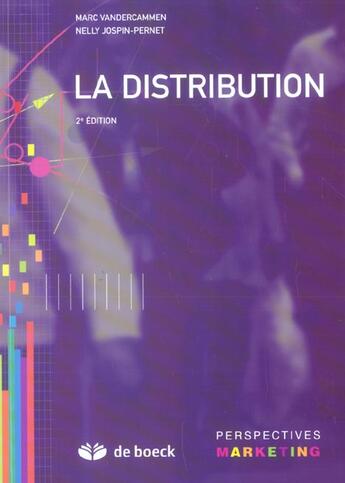 Couverture du livre « La distribution (2e édition) » de Vandercammen... aux éditions De Boeck